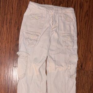 Cream Cargo Pants